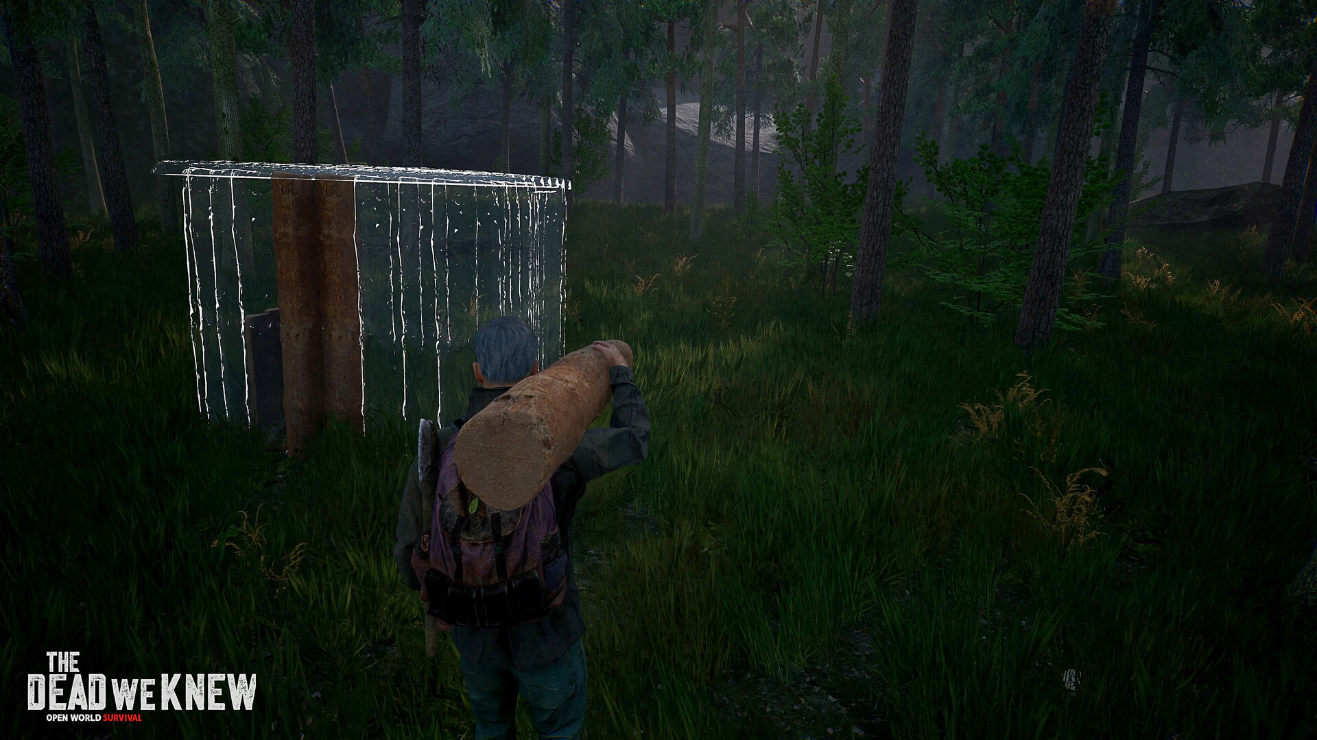A survivor facing a foggy post-apocalyptic settlement in The Dead We Knew